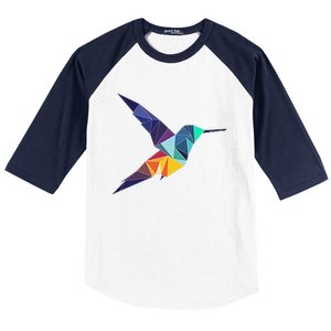 Hummingbird In The Pocket Watercolor Hummingbird Baseball Sleeve Shirt