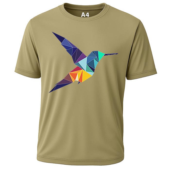 Hummingbird In The Pocket Watercolor Hummingbird Cooling Performance Crew T-Shirt