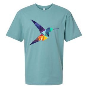 Hummingbird In The Pocket Watercolor Hummingbird Sueded Cloud Jersey T-Shirt