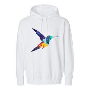 Hummingbird In The Pocket Watercolor Hummingbird Garment-Dyed Fleece Hoodie