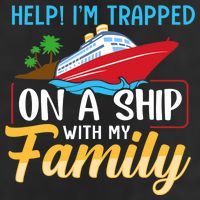 Help I'm Trapped On A Ship With My Family Family Cruise Trip Golf Towel
