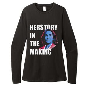 Herstory In The Making President American Flag Kamala Harris Womens CVC Long Sleeve Shirt