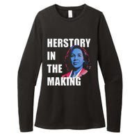 Herstory In The Making President American Flag Kamala Harris Womens CVC Long Sleeve Shirt