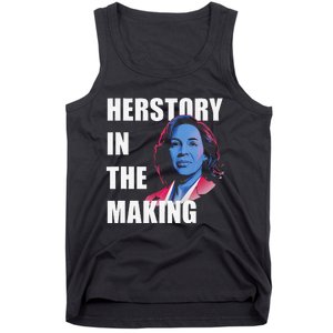 Herstory In The Making President American Flag Kamala Harris Tank Top