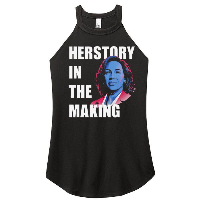 Herstory In The Making President American Flag Kamala Harris Women's Perfect Tri Rocker Tank