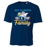 Help I'm Trapped On A Ship With My Family Cruise Cooling Performance Crew T-Shirt