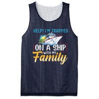 Help I'm Trapped On A Ship With My Family Cruise Mesh Reversible Basketball Jersey Tank