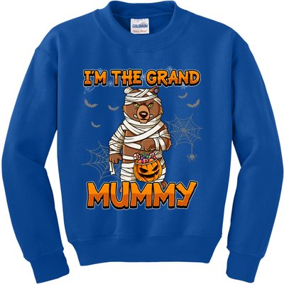 Halloween IM The Grand Mummy Grandma Halloween Great Gift Kids Sweatshirt