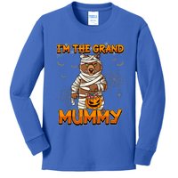 Halloween IM The Grand Mummy Grandma Halloween Great Gift Kids Long Sleeve Shirt