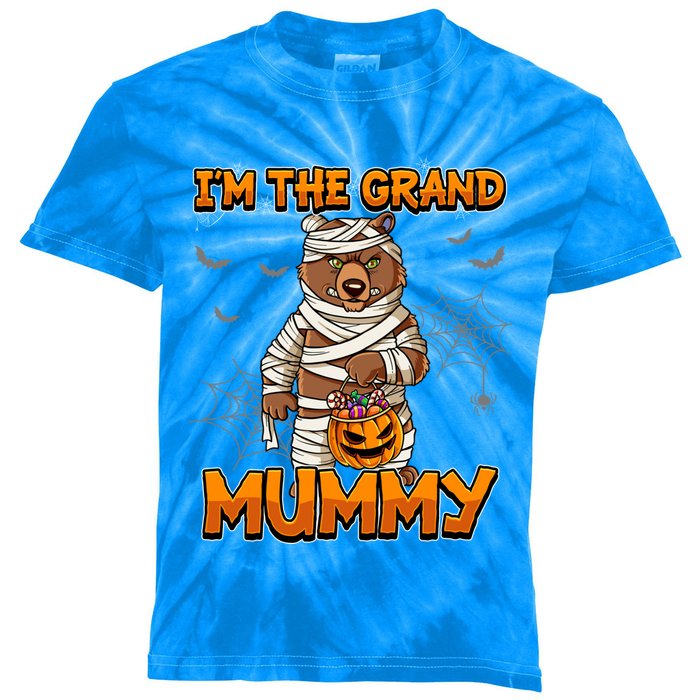 Halloween IM The Grand Mummy Grandma Halloween Great Gift Kids Tie-Dye T-Shirt