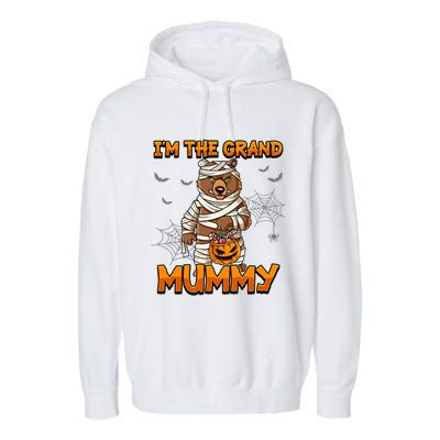 Halloween IM The Grand Mummy Grandma Halloween Great Gift Garment-Dyed Fleece Hoodie