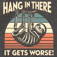 Hang In There It Gets Worse Vector Backpack