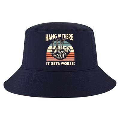 Hang In There It Gets Worse Cool Comfort Performance Bucket Hat