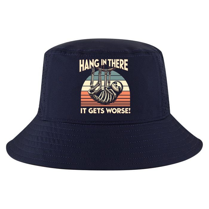 Hang In There It Gets Worse Cool Comfort Performance Bucket Hat