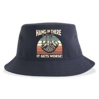 Hang In There It Gets Worse Sustainable Bucket Hat