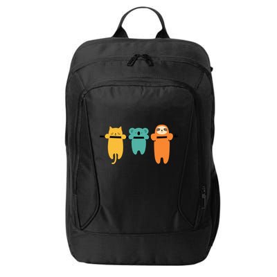 Hang In There Cat Sloth And Koala Cute City Backpack