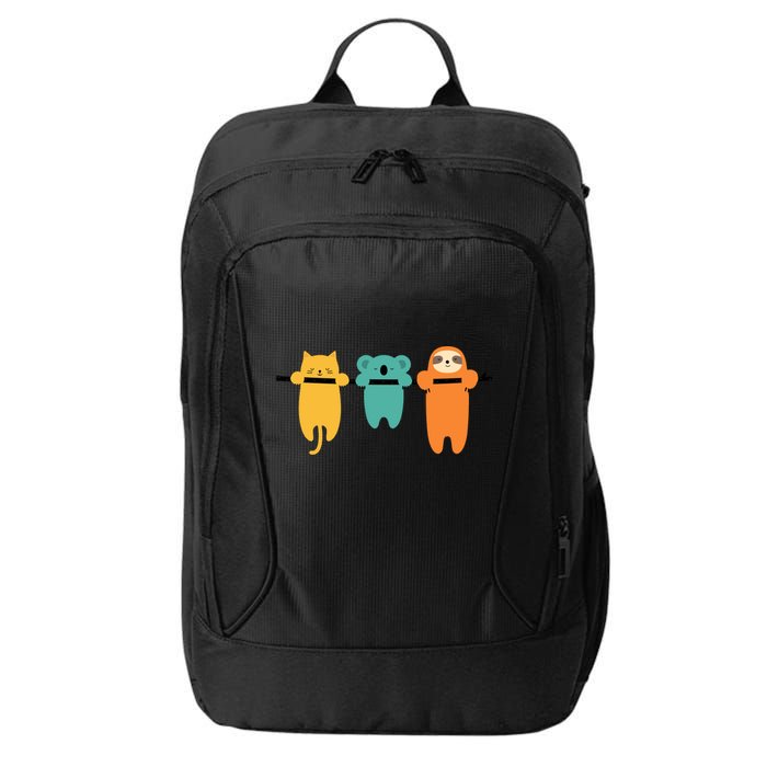 Hang In There Cat Sloth And Koala Cute City Backpack