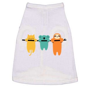 Hang In There Cat Sloth And Koala Cute Doggie Tank