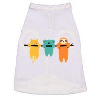 Hang In There Cat Sloth And Koala Cute Doggie Tank