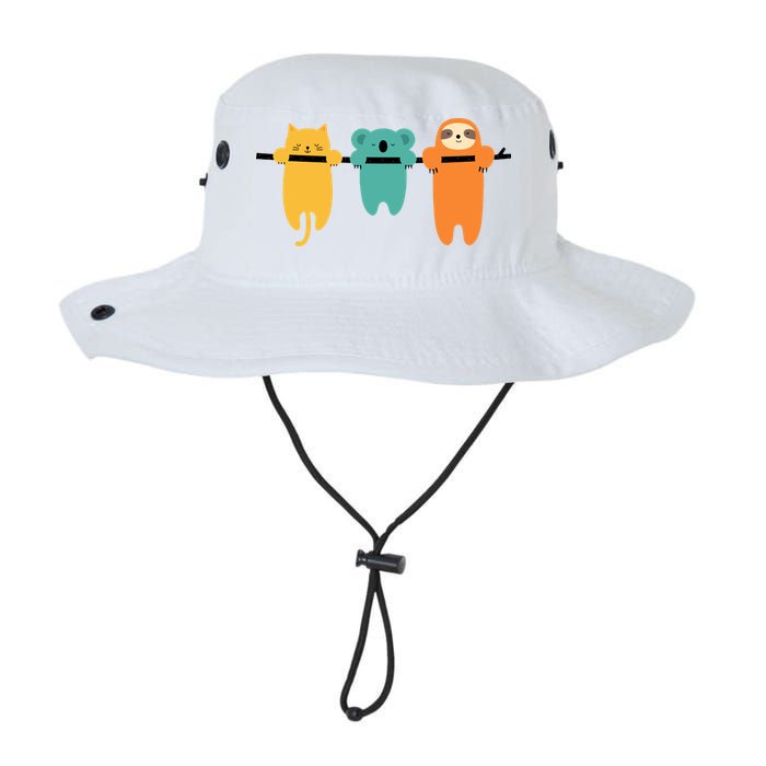 Hang In There Cat Sloth And Koala Cute Bucket Hat