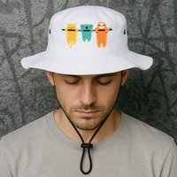 Hang In There Cat Sloth And Koala Cute Bucket Hat