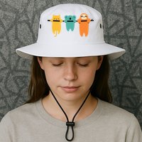 Hang In There Cat Sloth And Koala Cute Bucket Hat