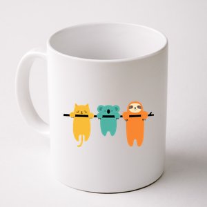 Hang In There Cat Sloth And Koala Cute Coffee Mug