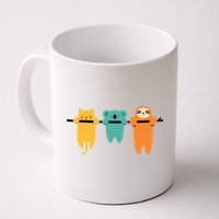 Hang In There Cat Sloth And Koala Cute Mug