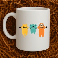 Hang In There Cat Sloth And Koala Cute Mug