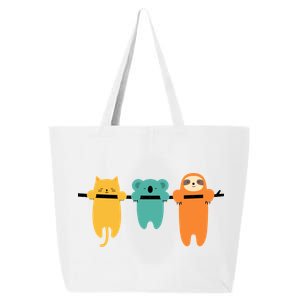 Hang In There Cat Sloth And Koala Cute 25L Jumbo Tote