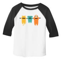 Hang In There Cat Sloth And Koala Cute Toddler Fine Jersey T-Shirt