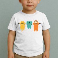 Hang In There Cat Sloth And Koala Cute Toddler T-Shirt