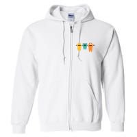 Hang In There Cat Sloth And Koala Cute Full Zip Hoodie