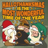 Hallothanksmas Is The Most Wonderful Time Of The Year Holiday Gnomes Legacy Tie Dye Trucker Hat