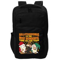 Hallothanksmas Is The Most Wonderful Time Of The Year Holiday Gnomes Impact Tech Backpack
