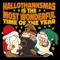 Hallothanksmas Is The Most Wonderful Time Of The Year Holiday Gnomes Zip Tote Bag