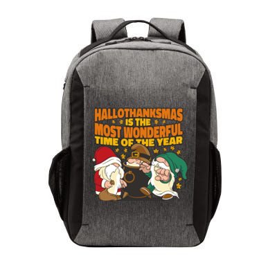 Hallothanksmas Is The Most Wonderful Time Of The Year Holiday Gnomes Vector Backpack