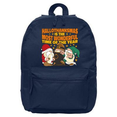 Hallothanksmas Is The Most Wonderful Time Of The Year Holiday Gnomes 16 in Basic Backpack