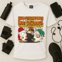Hallothanksmas Is The Most Wonderful Time Of The Year Holiday Gnomes Performance Shirt