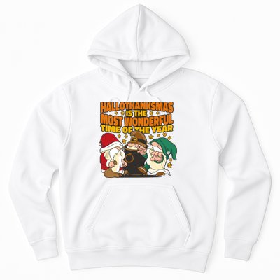 Hallothanksmas Is The Most Wonderful Time Of The Year Holiday Gnomes Hoodie