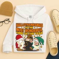 Hallothanksmas Is The Most Wonderful Time Of The Year Holiday Gnomes Hoodie