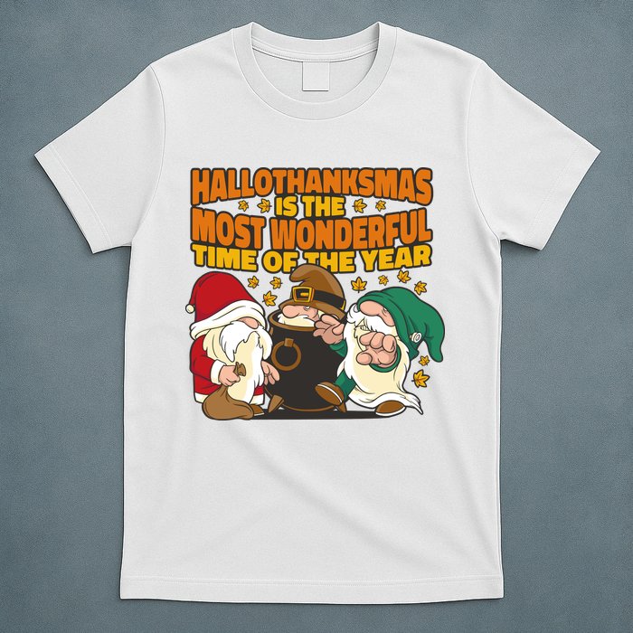 Hallothanksmas Is The Most Wonderful Time Of The Year Holiday Gnomes T-Shirt