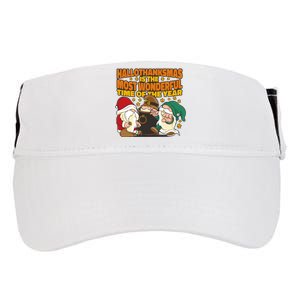 Hallothanksmas Is The Most Wonderful Time Of The Year Holiday Gnomes Adult Drive Performance Visor