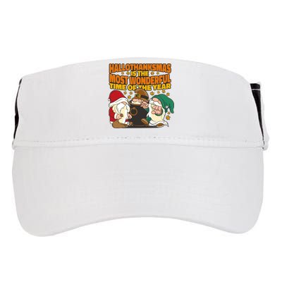 Hallothanksmas Is The Most Wonderful Time Of The Year Holiday Gnomes Adult Drive Performance Visor