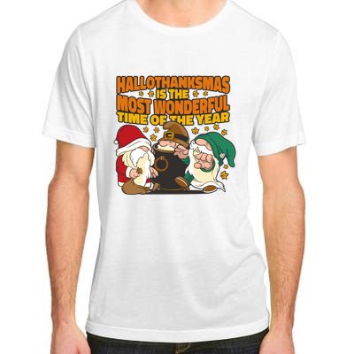 Hallothanksmas Is The Most Wonderful Time Of The Year Holiday Gnomes Adult ChromaSoft Performance T-Shirt