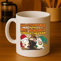 Hallothanksmas Is The Most Wonderful Time Of The Year Holiday Gnomes Mug