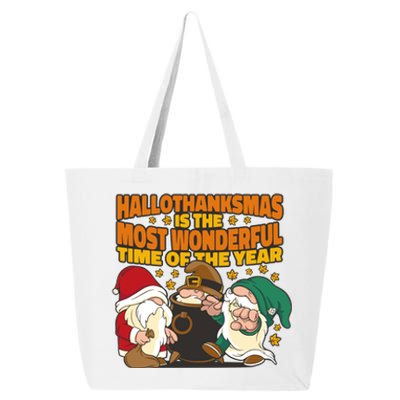 Hallothanksmas Is The Most Wonderful Time Of The Year Holiday Gnomes 25L Jumbo Tote