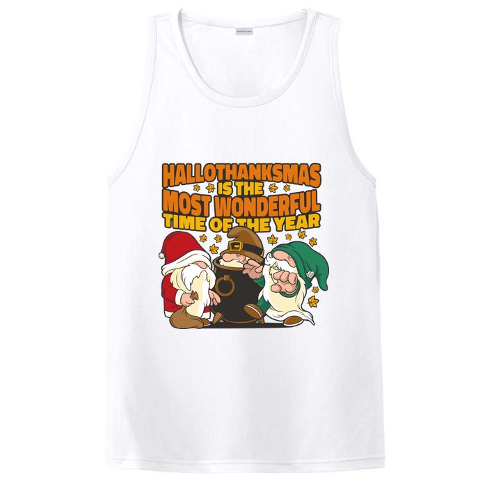 Hallothanksmas Is The Most Wonderful Time Of The Year Holiday Gnomes PosiCharge Competitor Tank