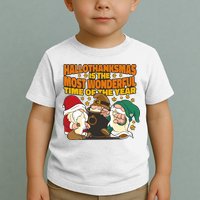 Hallothanksmas Is The Most Wonderful Time Of The Year Holiday Gnomes Toddler T-Shirt