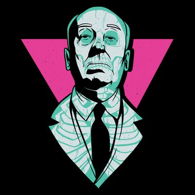 Hitchcock Neon Skull T-Shirt
